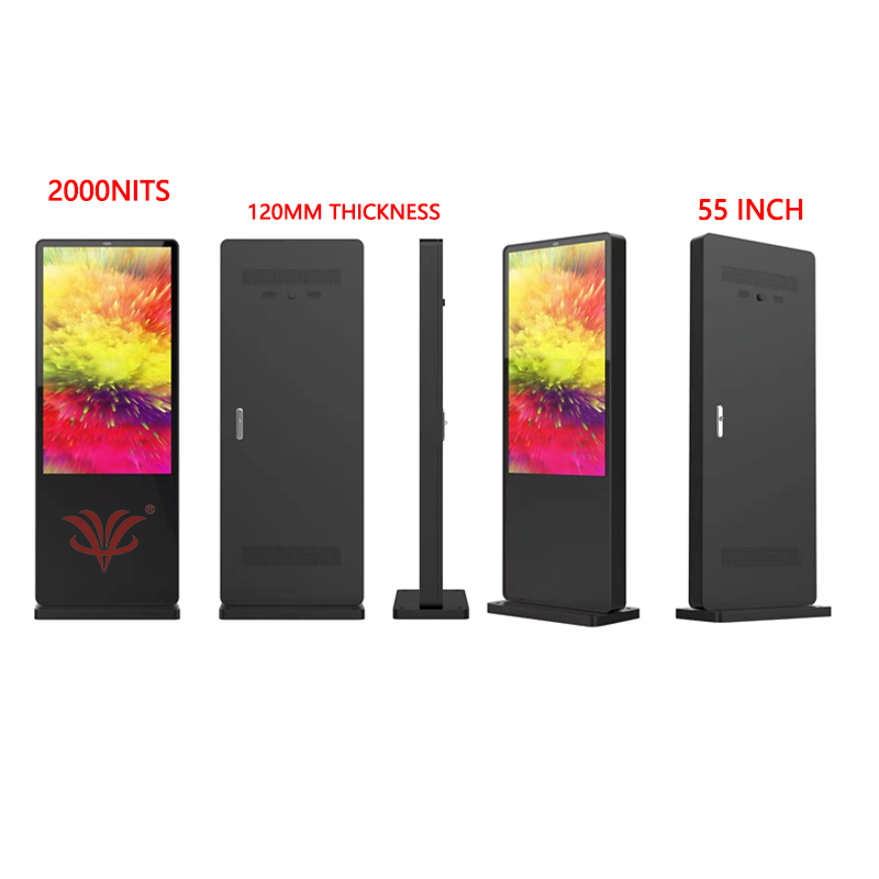 55 inch dust proof bus station outdoor digital signage