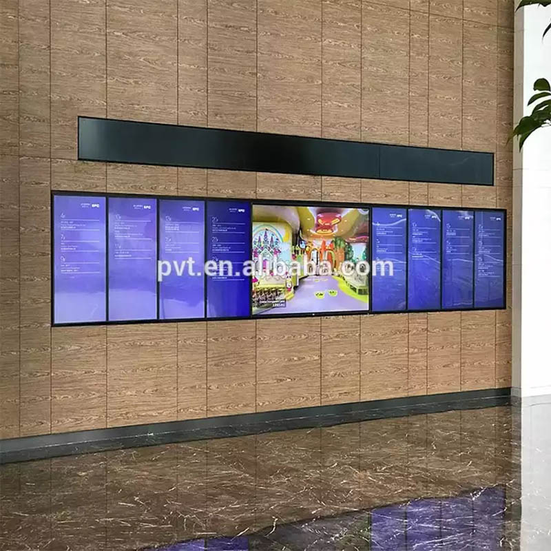 Floor Standing 3x3 Ultra Narrow Bezel LCD Video Wall