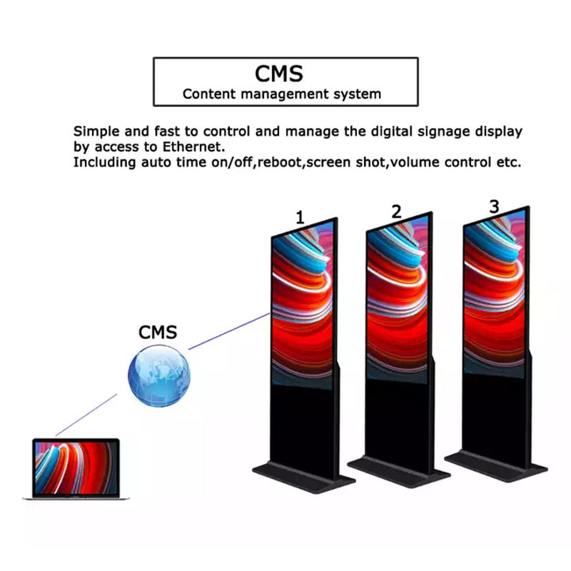 55 Inch Interactive Touch Screen Kiosk With Microphone