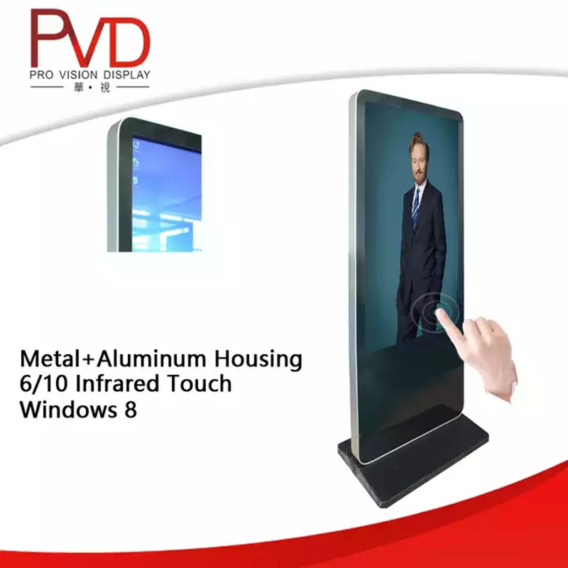 55 Inch Floor Standing Windows Touch Kiosk