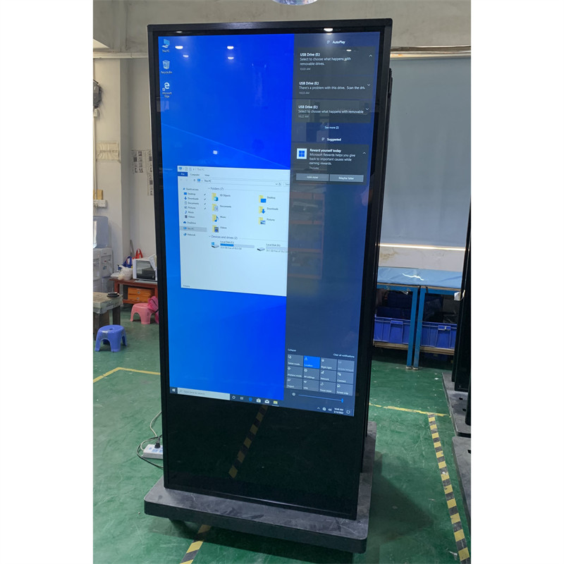 49 55 inch android indoor floor stand interactive totem kiosk