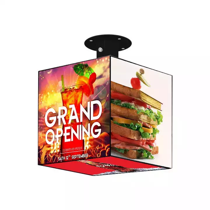 Retail Store Shop Logo CUBE LED Display