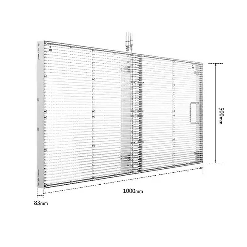 3D Ultra Thin Indoor Transparent LED Display