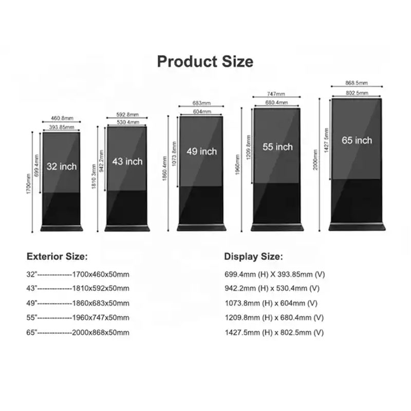 49 Inch Windows Touch Screen Kiosk With Camera